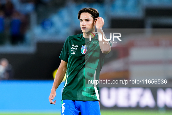 Samuele Ricci of Italy looks on during the UEFA Nations League 2024/25 League A Group A2 match between Italy and Belgium at Stadio Olimpico...