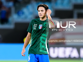 Samuele Ricci of Italy looks on during the UEFA Nations League 2024/25 League A Group A2 match between Italy and Belgium at Stadio Olimpico...