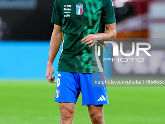 Samuele Ricci of Italy looks on during the UEFA Nations League 2024/25 League A Group A2 match between Italy and Belgium at Stadio Olimpico...