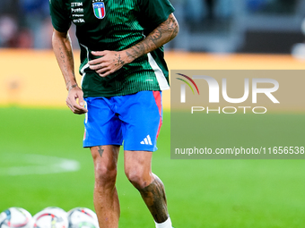 Lorenzo Pellegrini of Italy looks on during the UEFA Nations League 2024/25 League A Group A2 match between Italy and Belgium at Stadio Olim...