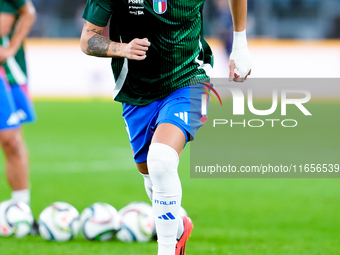 Matteo Retegui of Italy during the UEFA Nations League 2024/25 League A Group A2 match between Italy and Belgium at Stadio Olimpico on Octob...