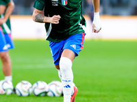 Matteo Retegui of Italy during the UEFA Nations League 2024/25 League A Group A2 match between Italy and Belgium at Stadio Olimpico on Octob...