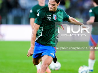 Samuele Ricci of Italy during the UEFA Nations League 2024/25 League A Group A2 match between Italy and Belgium at Stadio Olimpico on Octobe...