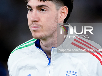 Alessandro Bastoni of Italy looks on during the UEFA Nations League 2024/25 League A Group A2 match between Italy and Belgium at Stadio Olim...