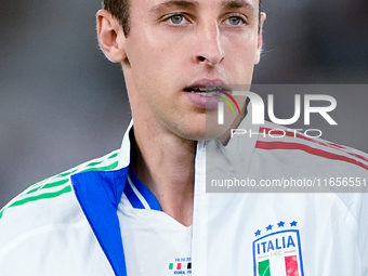 Davide Frattesi of Italy looks on during the UEFA Nations League 2024/25 League A Group A2 match between Italy and Belgium at Stadio Olimpic...