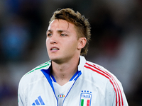 Matteo Retegui of Italy looks on during the UEFA Nations League 2024/25 League A Group A2 match between Italy and Belgium at Stadio Olimpico...