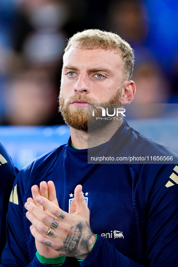 Michele Di Gregorio of Italy looks on during the UEFA Nations League 2024/25 League A Group A2 match between Italy and Belgium at Stadio Oli...