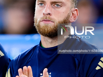 Michele Di Gregorio of Italy looks on during the UEFA Nations League 2024/25 League A Group A2 match between Italy and Belgium at Stadio Oli...