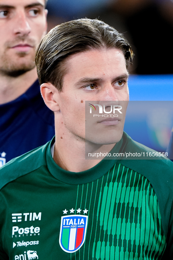 Nicolo' Fagioli of Italy looks on during the UEFA Nations League 2024/25 League A Group A2 match between Italy and Belgium at Stadio Olimpic...