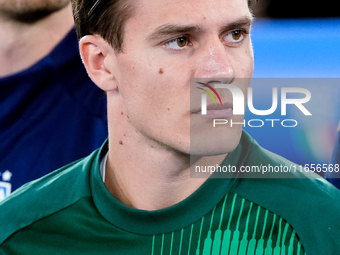 Nicolo' Fagioli of Italy looks on during the UEFA Nations League 2024/25 League A Group A2 match between Italy and Belgium at Stadio Olimpic...