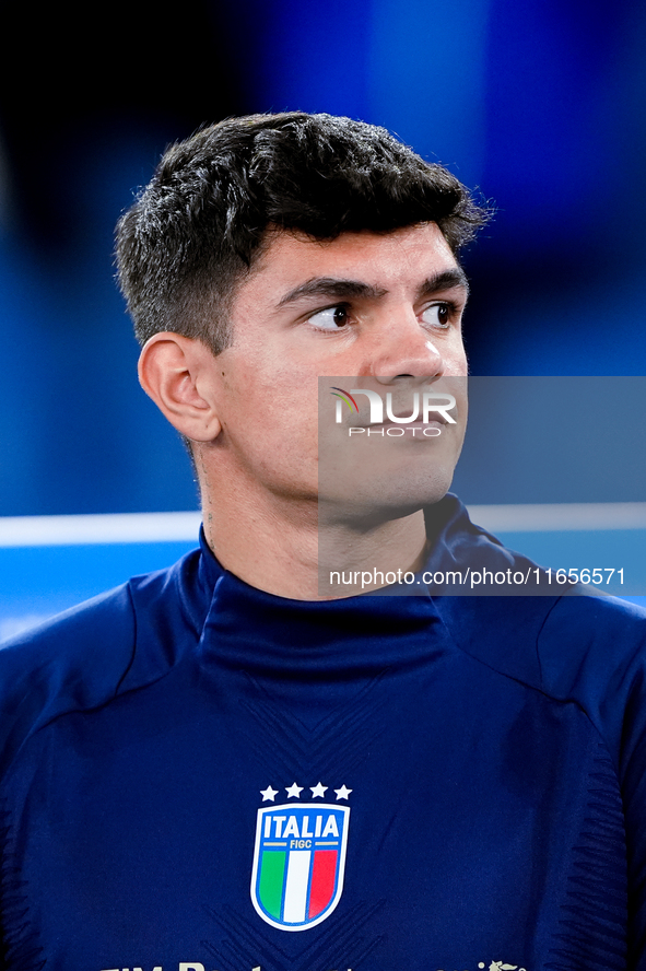 Raoul Bellanova of Italy looks on during the UEFA Nations League 2024/25 League A Group A2 match between Italy and Belgium at Stadio Olimpic...