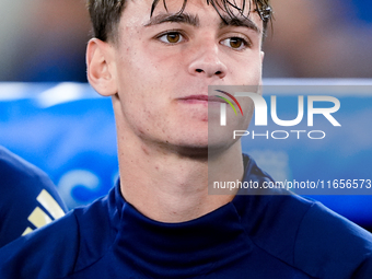 Niccolo' Pisilli of Italy looks on during the UEFA Nations League 2024/25 League A Group A2 match between Italy and Belgium at Stadio Olimpi...