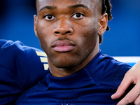 Caleb Okoli of Italy looks on during the UEFA Nations League 2024/25 League A Group A2 match between Italy and Belgium at Stadio Olimpico on...