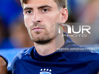 Matteo Gabbia of Italy looks on during the UEFA Nations League 2024/25 League A Group A2 match between Italy and Belgium at Stadio Olimpico...