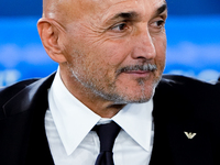 Luciano Spalletti head coach of Italy looks on during the UEFA Nations League 2024/25 League A Group A2 match between Italy and Belgium at S...