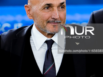 Luciano Spalletti head coach of Italy looks on during the UEFA Nations League 2024/25 League A Group A2 match between Italy and Belgium at S...