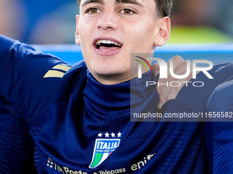 Niccolo' Pisilli of Italy looks on during the UEFA Nations League 2024/25 League A Group A2 match between Italy and Belgium at Stadio Olimpi...