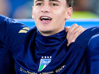 Niccolo' Pisilli of Italy looks on during the UEFA Nations League 2024/25 League A Group A2 match between Italy and Belgium at Stadio Olimpi...