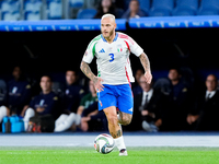 Federico Dimarco of Italy during the UEFA Nations League 2024/25 League A Group A2 match between Italy and Belgium at Stadio Olimpico on Oct...