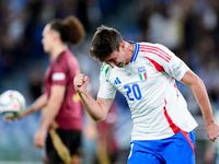 Andrea Cambiaso of Italy celebrates after scoring first goal during the UEFA Nations League 2024/25 League A Group A2 match between Italy an...