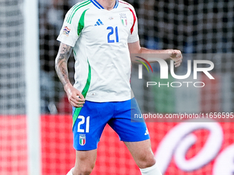 Alessandro Bastoni of Italy during the UEFA Nations League 2024/25 League A Group A2 match between Italy and Belgium at Stadio Olimpico on O...