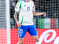 Alessandro Bastoni of Italy during the UEFA Nations League 2024/25 League A Group A2 match between Italy and Belgium at Stadio Olimpico on O...