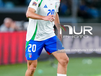 Andrea Cambiaso of Italy during the UEFA Nations League 2024/25 League A Group A2 match between Italy and Belgium at Stadio Olimpico on Octo...