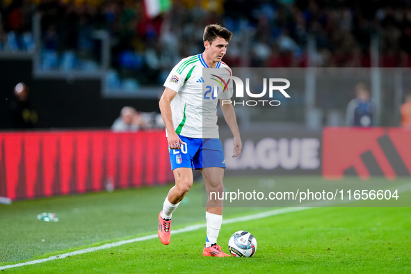 Andrea Cambiaso of Italy during the UEFA Nations League 2024/25 League A Group A2 match between Italy and Belgium at Stadio Olimpico on Octo...