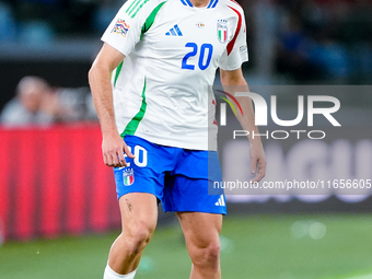 Andrea Cambiaso of Italy during the UEFA Nations League 2024/25 League A Group A2 match between Italy and Belgium at Stadio Olimpico on Octo...