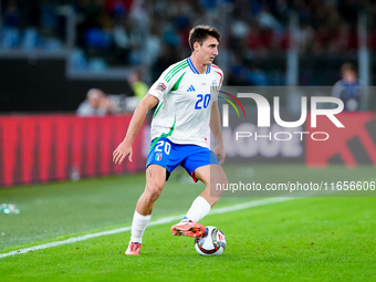 Andrea Cambiaso of Italy during the UEFA Nations League 2024/25 League A Group A2 match between Italy and Belgium at Stadio Olimpico on Octo...