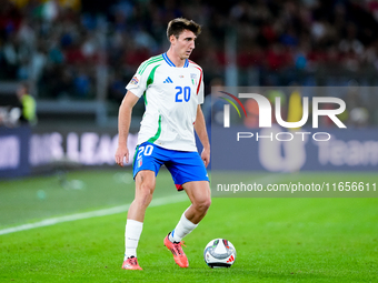 Andrea Cambiaso of Italy during the UEFA Nations League 2024/25 League A Group A2 match between Italy and Belgium at Stadio Olimpico on Octo...