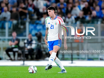 Alessandro Bastoni of Italy during the UEFA Nations League 2024/25 League A Group A2 match between Italy and Belgium at Stadio Olimpico on O...