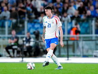 Alessandro Bastoni of Italy during the UEFA Nations League 2024/25 League A Group A2 match between Italy and Belgium at Stadio Olimpico on O...