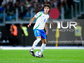 Samuele Ricci of Italy during the UEFA Nations League 2024/25 League A Group A2 match between Italy and Belgium at Stadio Olimpico on Octobe...