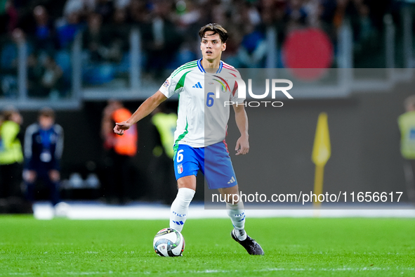 Samuele Ricci of Italy during the UEFA Nations League 2024/25 League A Group A2 match between Italy and Belgium at Stadio Olimpico on Octobe...