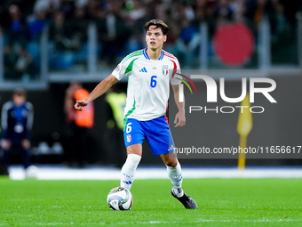 Samuele Ricci of Italy during the UEFA Nations League 2024/25 League A Group A2 match between Italy and Belgium at Stadio Olimpico on Octobe...