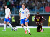 Davide Frattesi of Italy during the UEFA Nations League 2024/25 League A Group A2 match between Italy and Belgium at Stadio Olimpico on Octo...