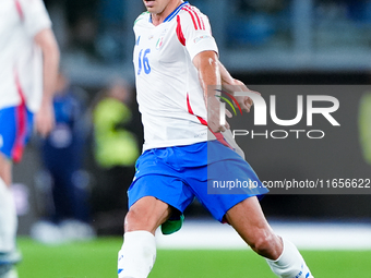 Davide Frattesi of Italy during the UEFA Nations League 2024/25 League A Group A2 match between Italy and Belgium at Stadio Olimpico on Octo...