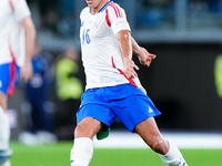 Davide Frattesi of Italy during the UEFA Nations League 2024/25 League A Group A2 match between Italy and Belgium at Stadio Olimpico on Octo...