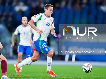 Davide Frattesi of Italy during the UEFA Nations League 2024/25 League A Group A2 match between Italy and Belgium at Stadio Olimpico on Octo...