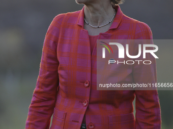 EU Commission President Ursula von der Leyen during the MED9 Leaders' Summit at Minthis resort in Paphos. Cyprus, Friday, October 11, 2024....