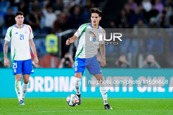 Samuele Ricci of Italy during the UEFA Nations League 2024/25 League A Group A2 match between Italy and Belgium at Stadio Olimpico on Octobe...