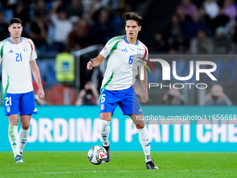 Samuele Ricci of Italy during the UEFA Nations League 2024/25 League A Group A2 match between Italy and Belgium at Stadio Olimpico on Octobe...