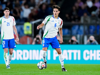 Samuele Ricci of Italy during the UEFA Nations League 2024/25 League A Group A2 match between Italy and Belgium at Stadio Olimpico on Octobe...