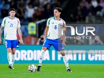 Samuele Ricci of Italy during the UEFA Nations League 2024/25 League A Group A2 match between Italy and Belgium at Stadio Olimpico on Octobe...