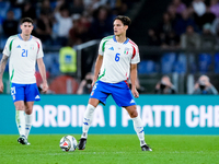 Samuele Ricci of Italy during the UEFA Nations League 2024/25 League A Group A2 match between Italy and Belgium at Stadio Olimpico on Octobe...