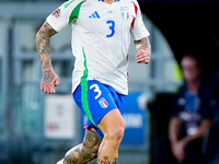 Federico Dimarco of Italy during the UEFA Nations League 2024/25 League A Group A2 match between Italy and Belgium at Stadio Olimpico on Oct...