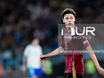 Maxim De Cuyper of Belgium looks on during the UEFA Nations League 2024/25 League A Group A2 match between Italy and Belgium at Stadio Olimp...