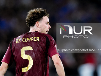 Maxim De Cuyper of Belgium looks on during the UEFA Nations League 2024/25 League A Group A2 match between Italy and Belgium at Stadio Olimp...