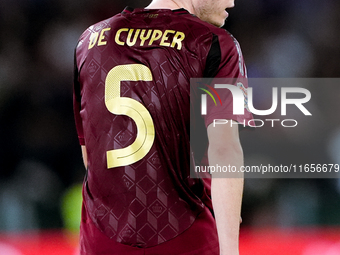 Maxim De Cuyper of Belgium looks on during the UEFA Nations League 2024/25 League A Group A2 match between Italy and Belgium at Stadio Olimp...